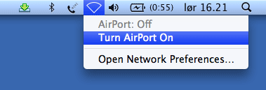 Turn AirPort On